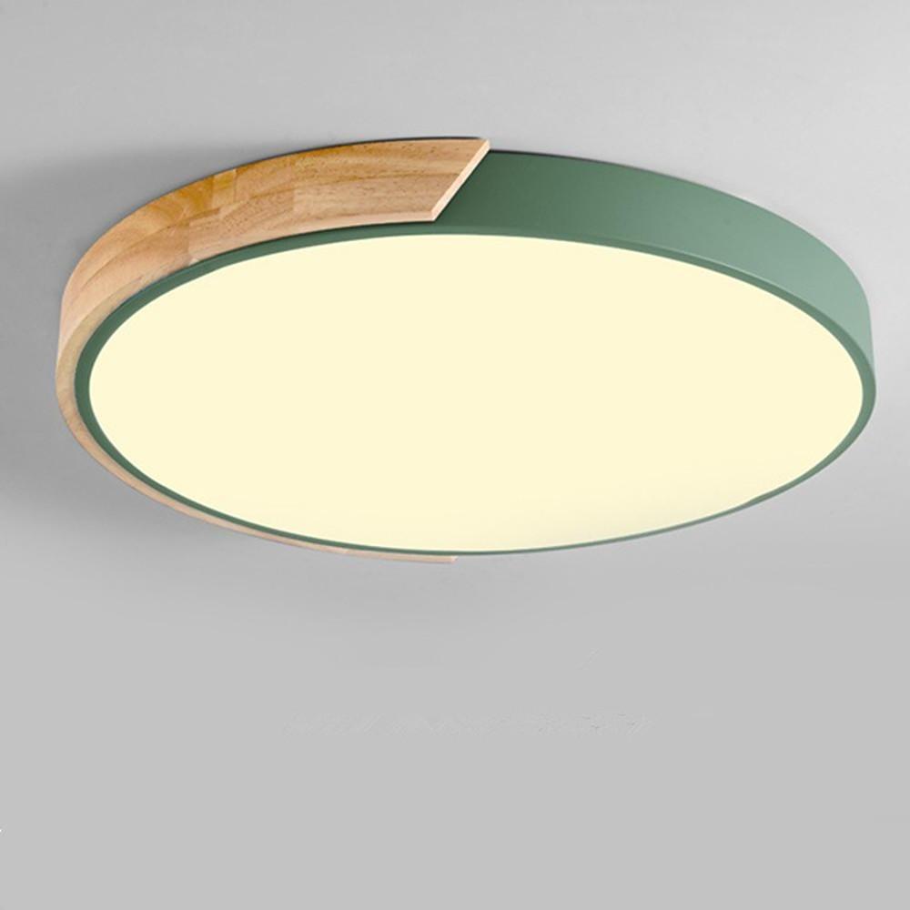 Circular LED Wood Nordic Ceiling Light