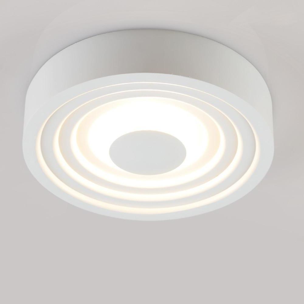 6-Inch Geometric Circles LED Flush Mount Ceiling Light