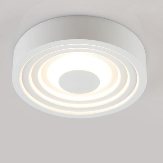 6-Inch Geometric Circles LED Flush Mount Ceiling Light