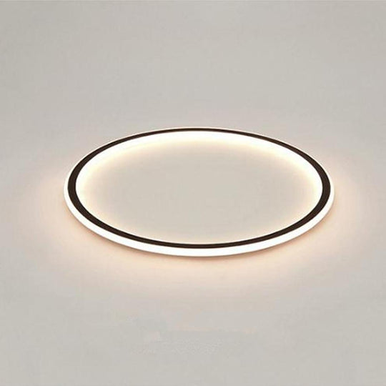 Flush Mount Dome LED Ceiling Light with Minimalist Acrylic Metal Design