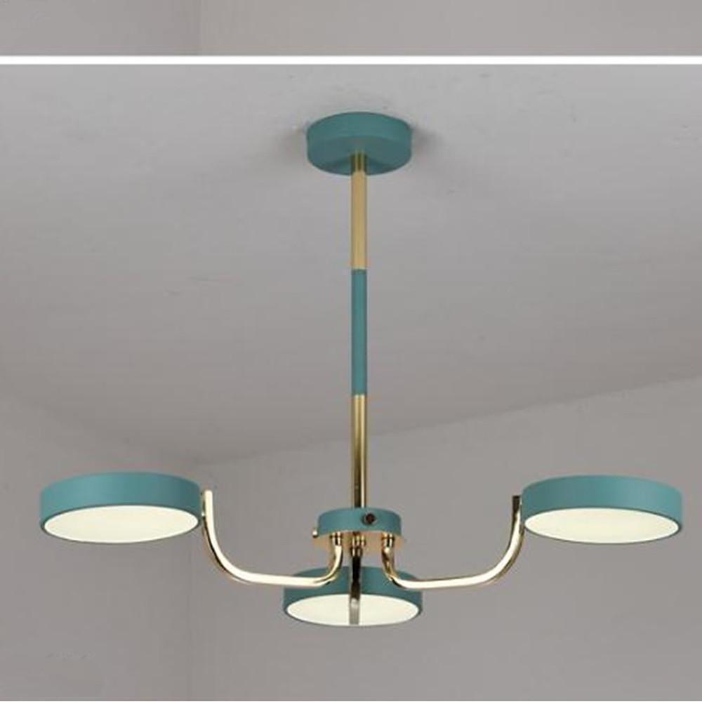 3 Lights Circular LED Modern Chandelier Kitchen Pendant Lighting