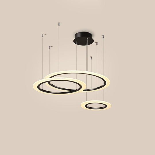 Artistic Circles LED Modern Chandelier Pendant Light