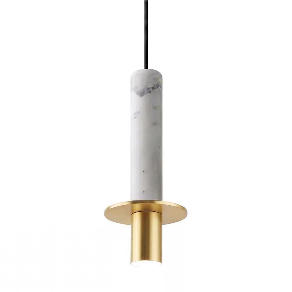 Cylindrical Glass Shade LED Pendant Ceiling Light