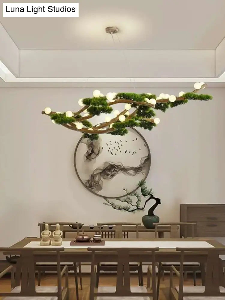 Vintage Branch Chandelier – Classical LED Pendant Lighting
