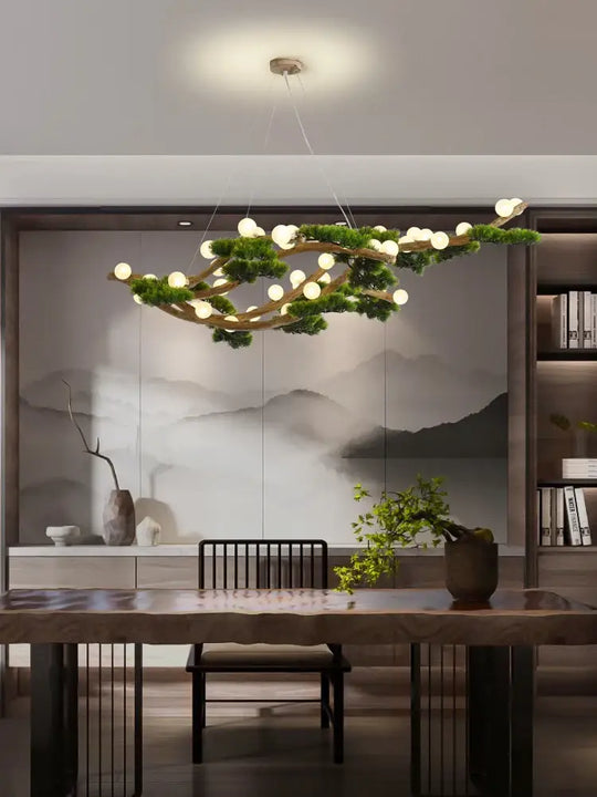 Vintage Branch Chandelier – Classical LED Pendant Lighting