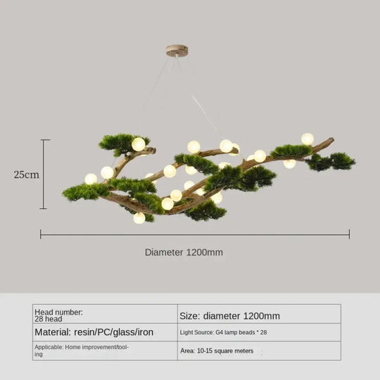 Vintage Branch Chandelier – Classical LED Pendant Lighting