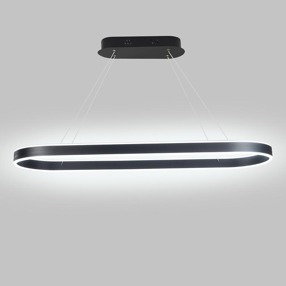 Rounded Rectangle LED Dimmable Modern Pendant Chandelier