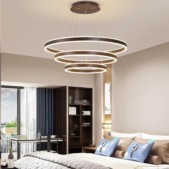 3 Circles Interweaved LED Modern Pendant Chandelier