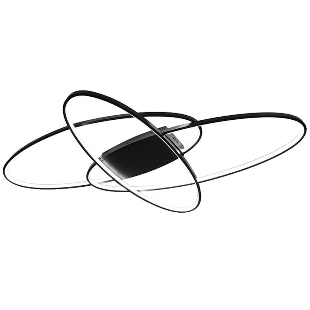 Overlapping Oval LED Modern Flush Mount Ceiling Light