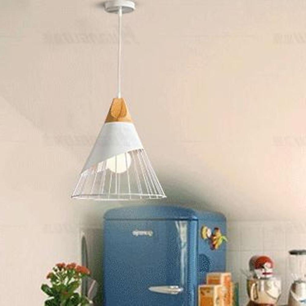 Rustic Conical Lantern LED Pendant Light