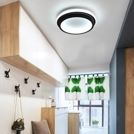 PVC Metal Modern LED Flush Mount Ceiling Light