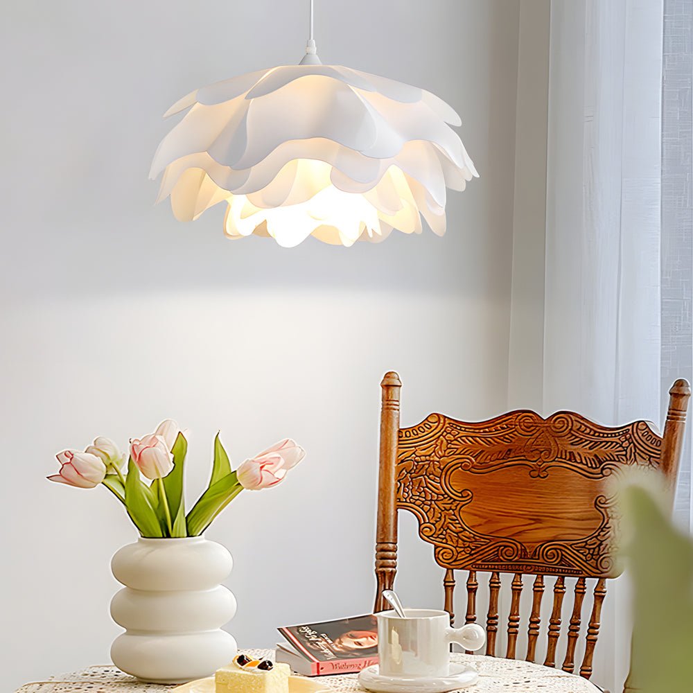 Versatile Acrylic Flower Pendant Lamp Modern Design 3 Step Dimming Adjustable Hanging Cord