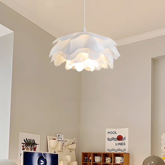 Versatile Acrylic Flower Pendant Lamp Modern Design 3 Step Dimming Adjustable Hanging Cord