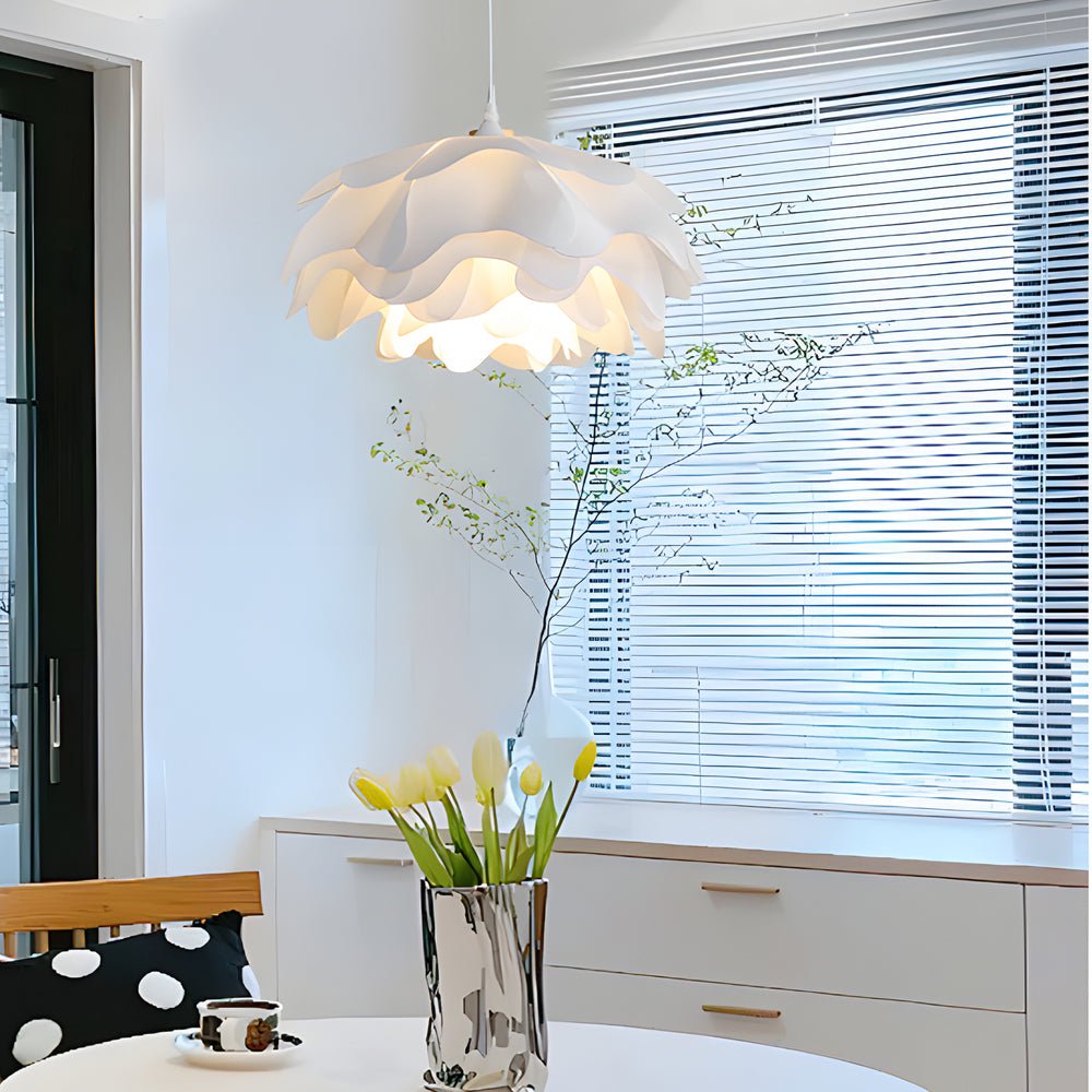 Versatile Acrylic Flower Pendant Lamp Modern Design 3 Step Dimming Adjustable Hanging Cord