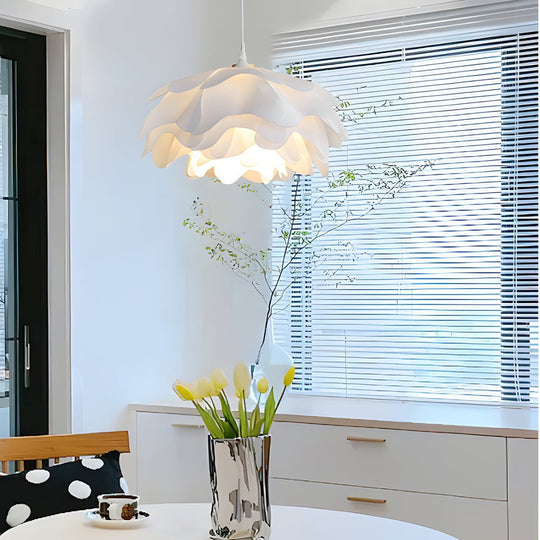 Versatile Acrylic Flower Pendant Lamp Modern Design 3 Step Dimming Adjustable Hanging Cord