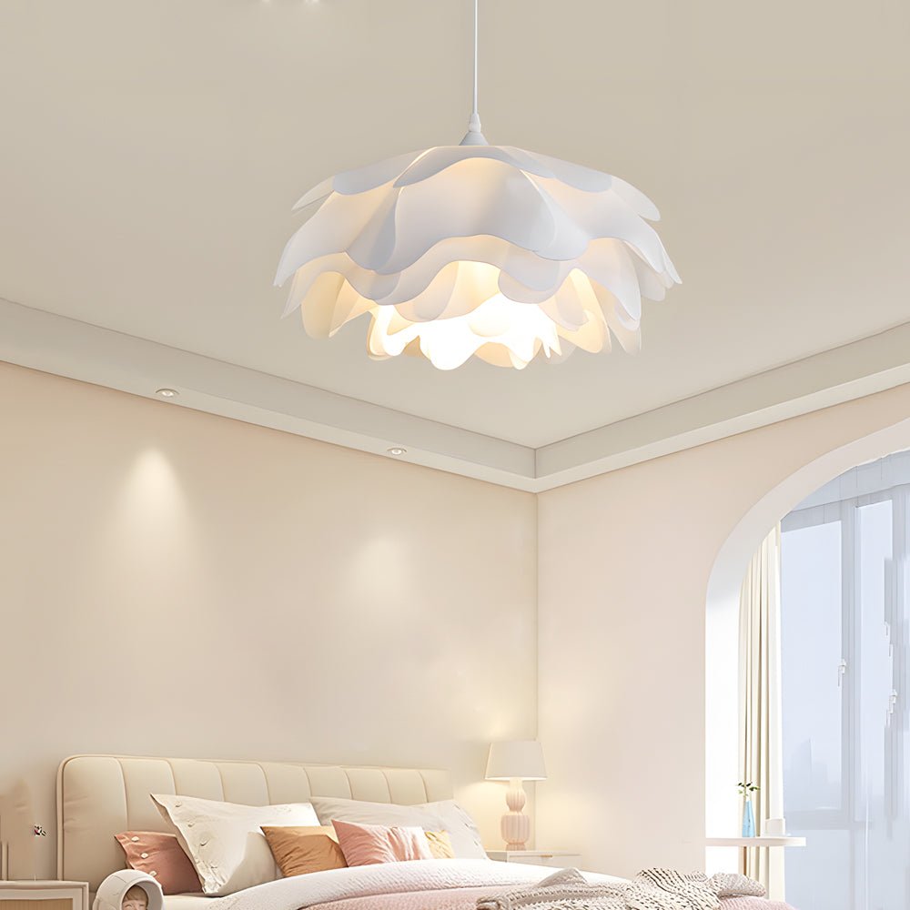 Versatile Acrylic Flower Pendant Lamp Modern Design 3 Step Dimming Adjustable Hanging Cord
