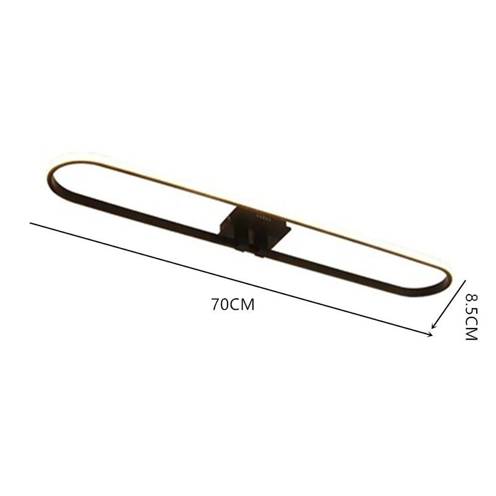 Rounded Rectangle Minimalist LED Flush Mount Ceiling Light