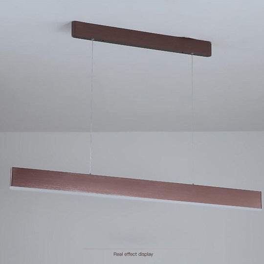 Aluminum Minimalist Rectangular LED Pendant Light