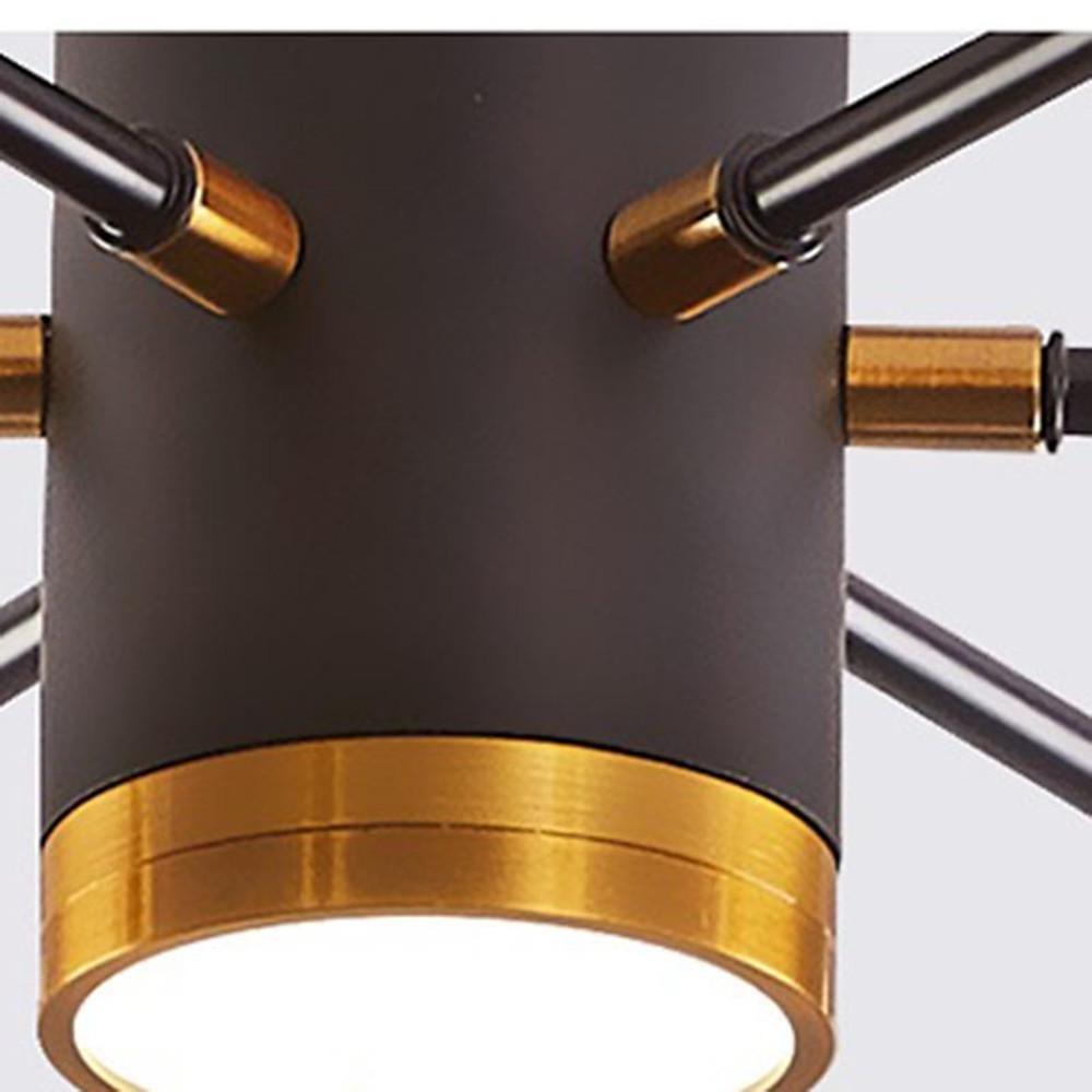 Globe Metal Glass Industrial LED Flush Mount Ceiling Light