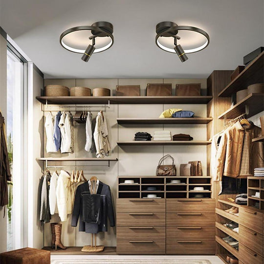 LED Circle Spotlight Dimmable Flush Mount Ceiling Light