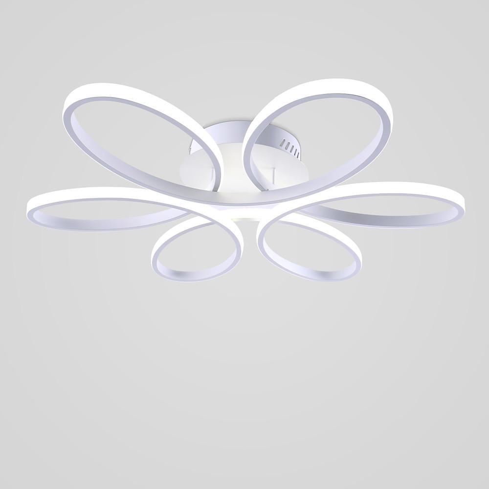 Flower Petal Dimmable LED Modern Ceiling Light Flush Mount Lighting
