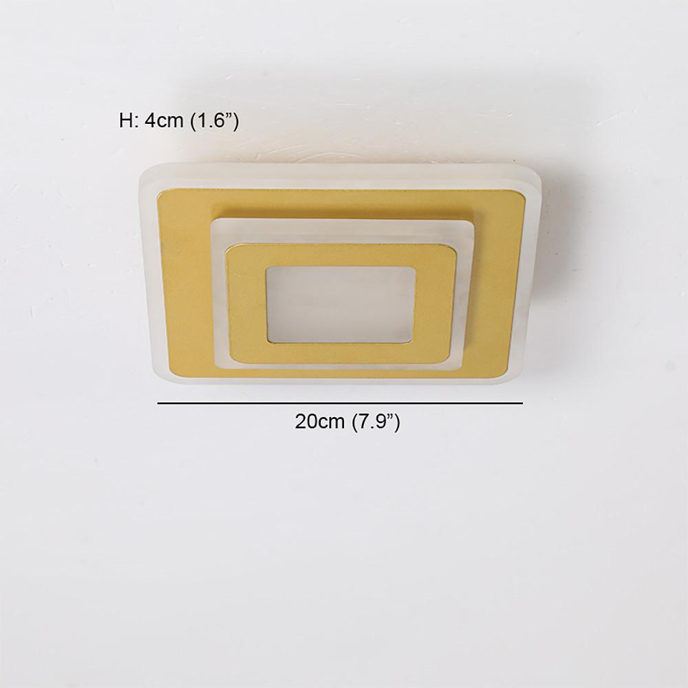 Multi Square LED Flush Mount Ceiling Light for Hallway or Entryway