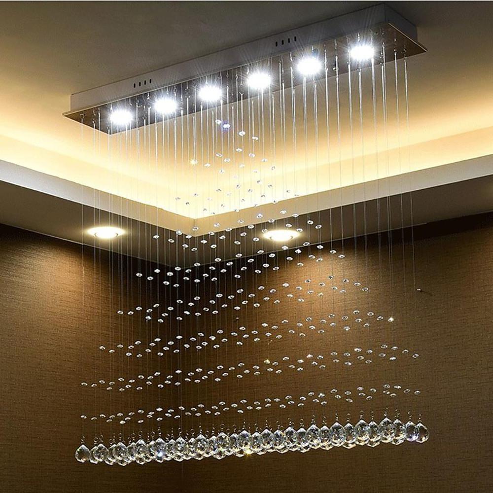 Crystal 5 W LED Modern Flush Mount Lighting Chandelier Pendant Light