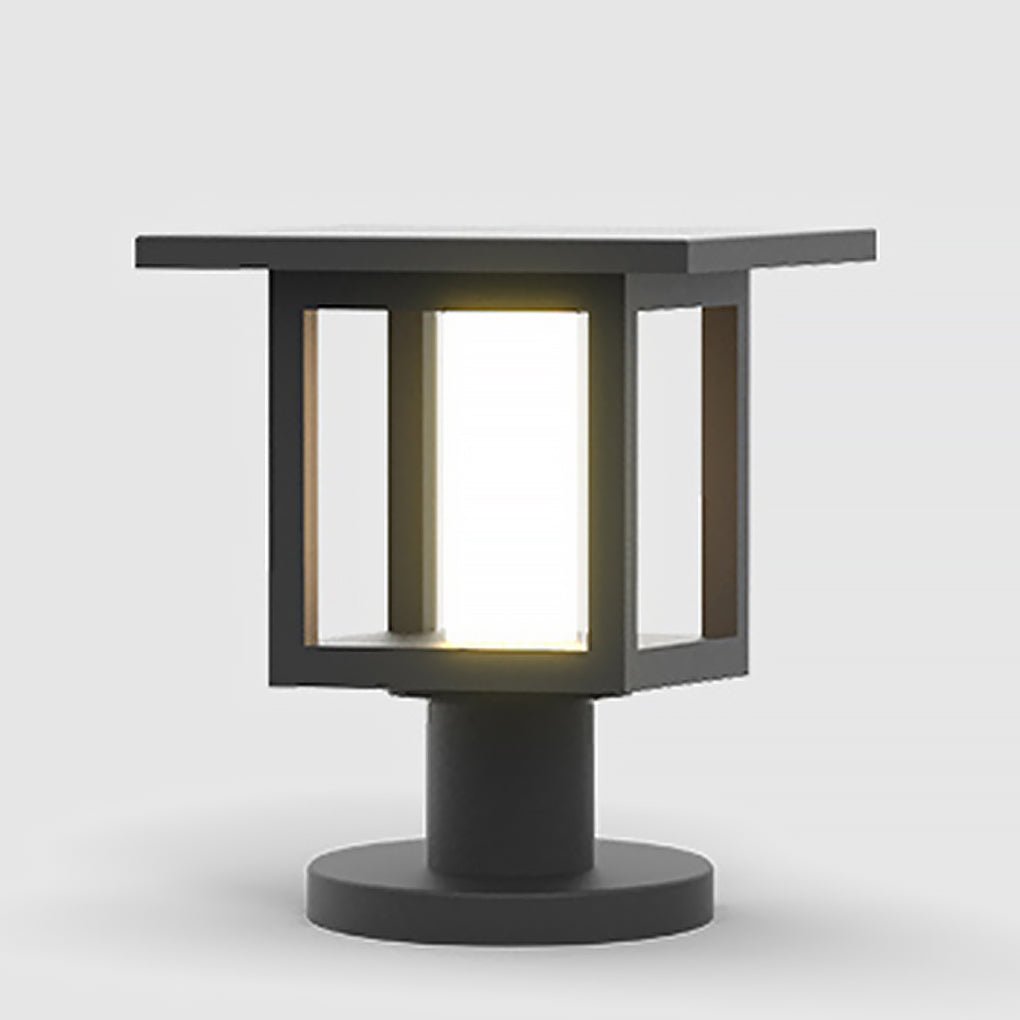 Wide Top Dual-Powered LED Outdoor Post Lights
