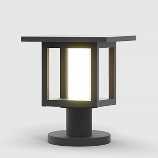Wide Top Dual-Powered LED Outdoor Post Lights