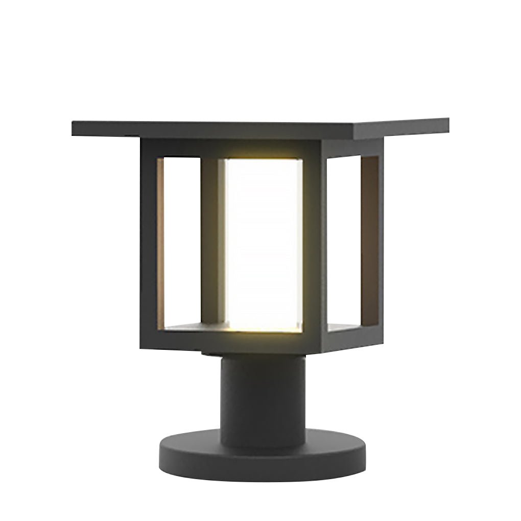 Wide Top Dual-Powered LED Outdoor Post Lights