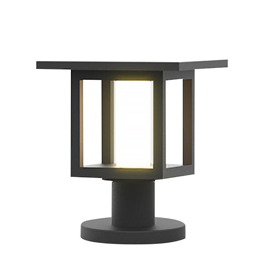 Wide Top Dual-Powered LED Outdoor Post Lights