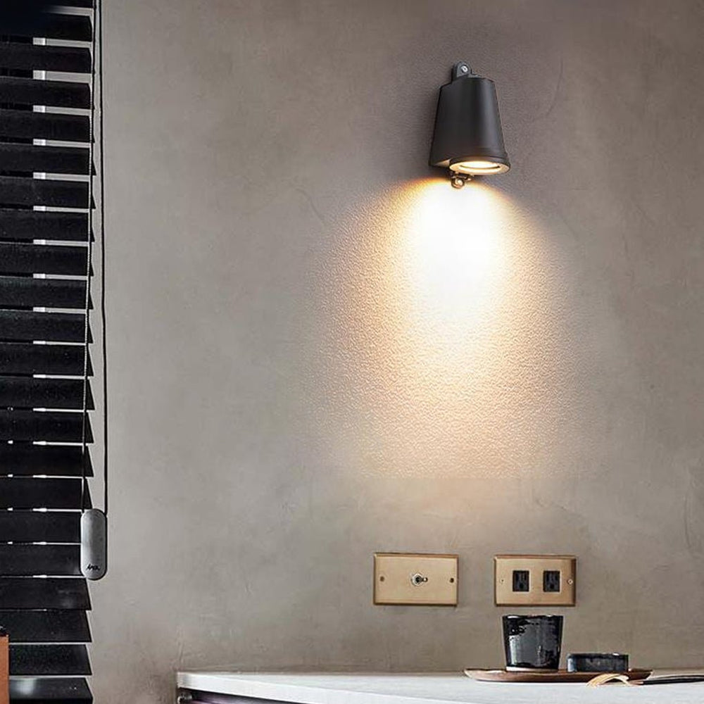 Vintage Bell-Shaped Outdoor LED Wall Sconce
