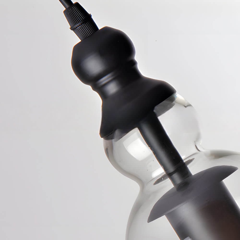 Vintage Chimes-Inspired Iron and Glass Pendant Light