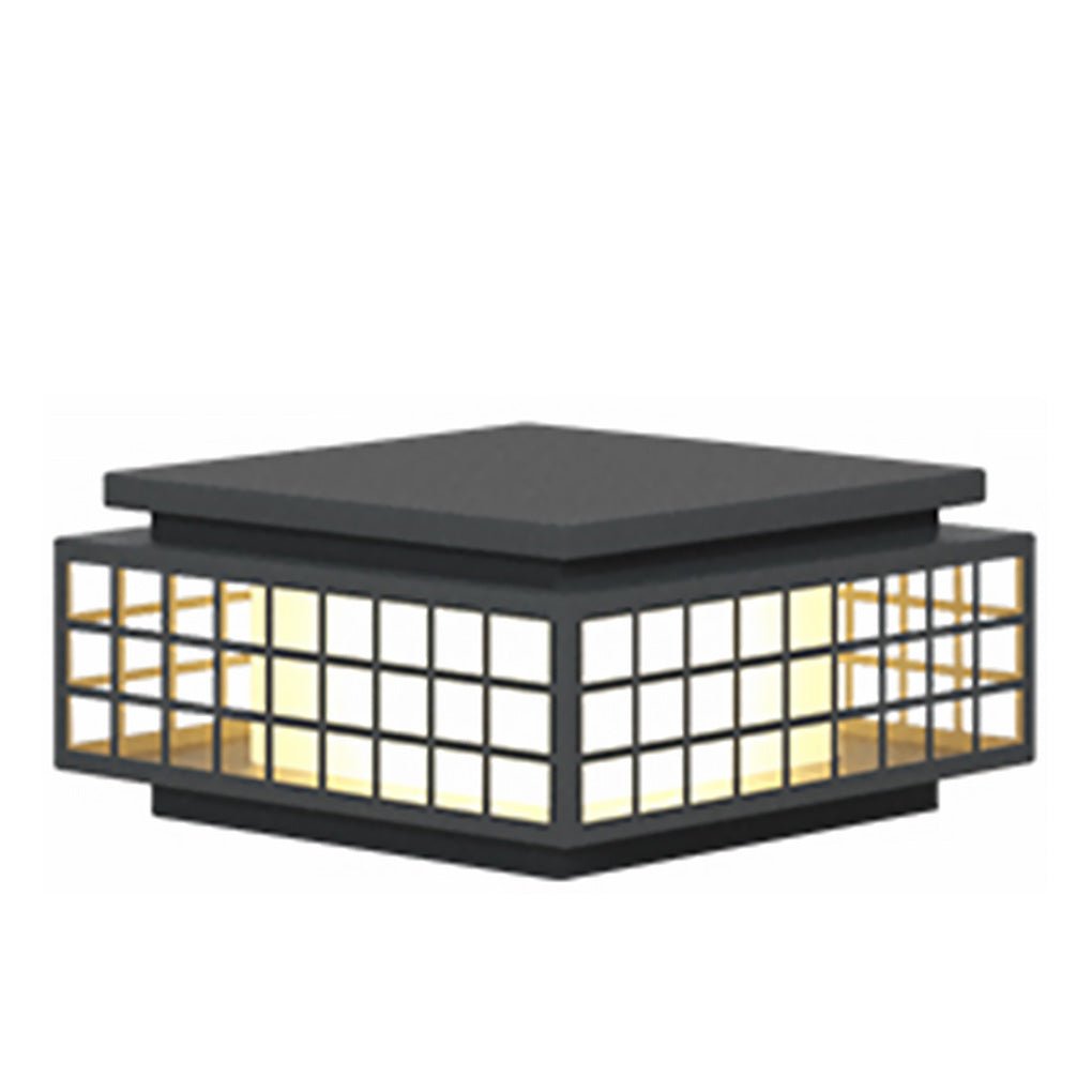 Elegant Solar LED Garden Lamp Vintage Hollowed Pattern Weatherproof Metal Design