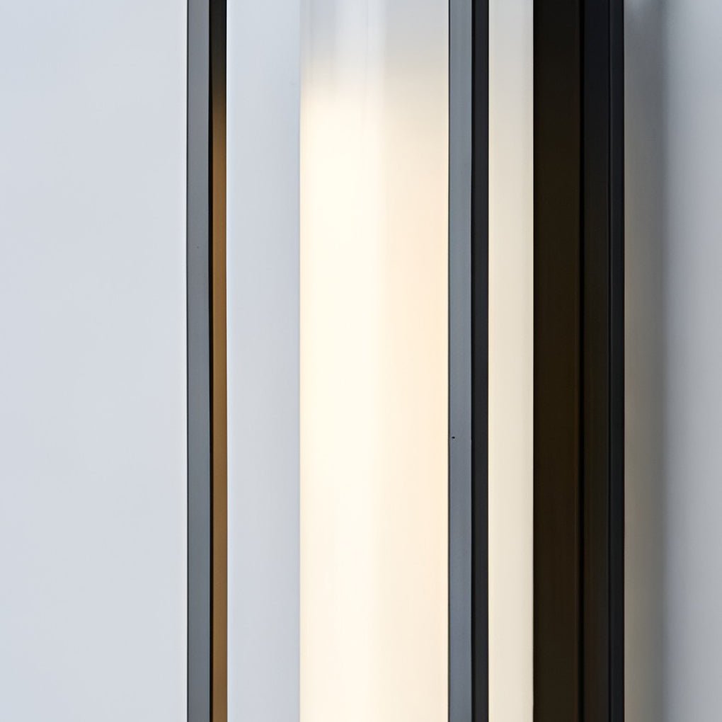 Vintage Geometric Wall Sconce – Metal & White Jade Glass