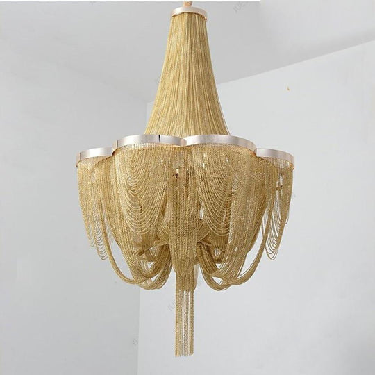 Silver 6-Light Electroplated Metal Modern Chandelier – Kitchen & Dining