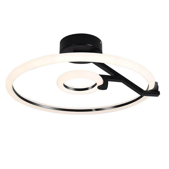 Rings Flush Mount LED Ceiling Light with Dimmable Options