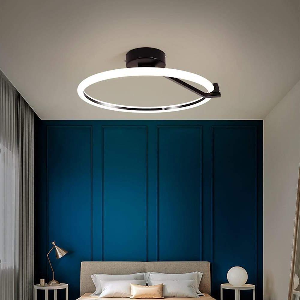 Rings Flush Mount LED Ceiling Light with Dimmable Options