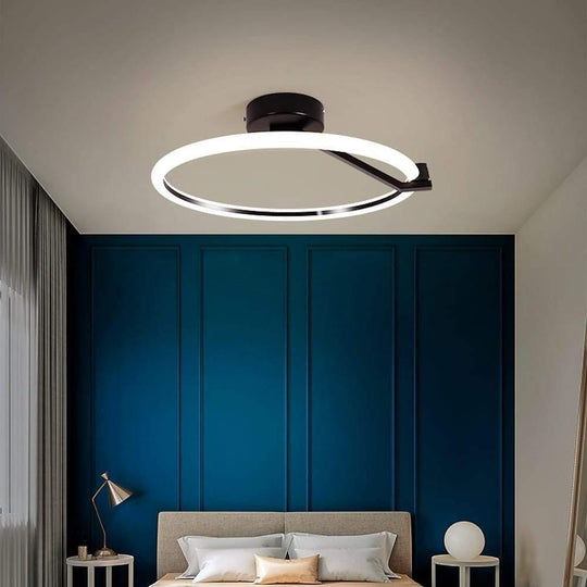 Rings Flush Mount LED Ceiling Light with Dimmable Options