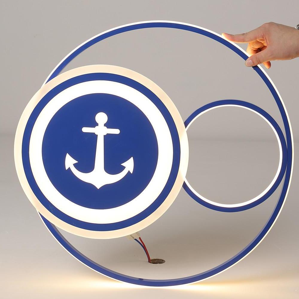 Novelty Circular Dimmable LED Modern Flush Mount Ceiling Light