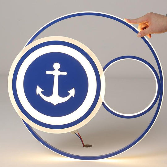 Novelty Circular Dimmable LED Modern Flush Mount Ceiling Light