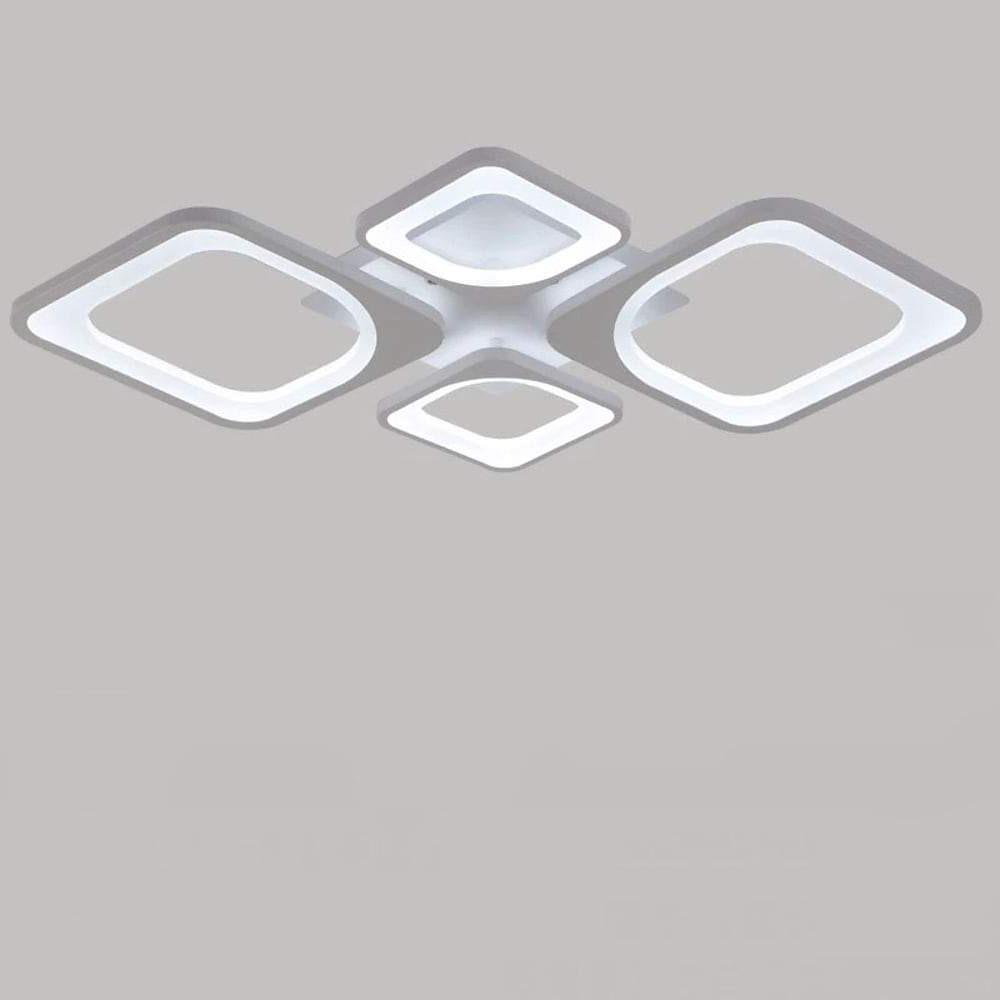 Rectangular Metal LED White Modern Ceiling Light – Flush Mount