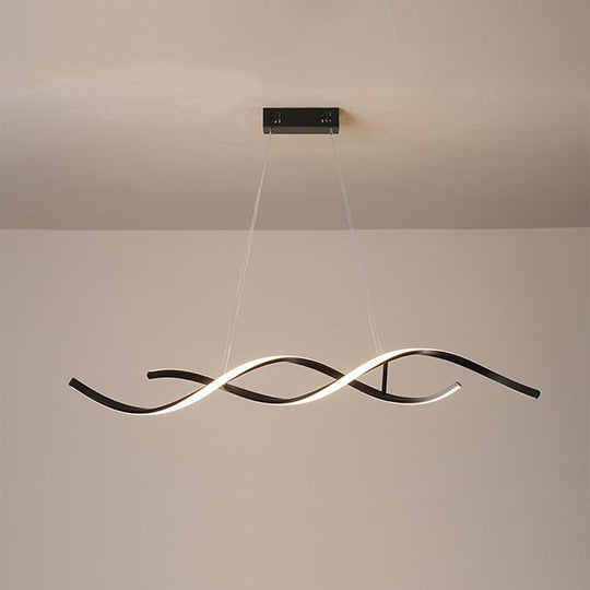 Wave Design Modern LED Pendant Light for Elegant Interiors
