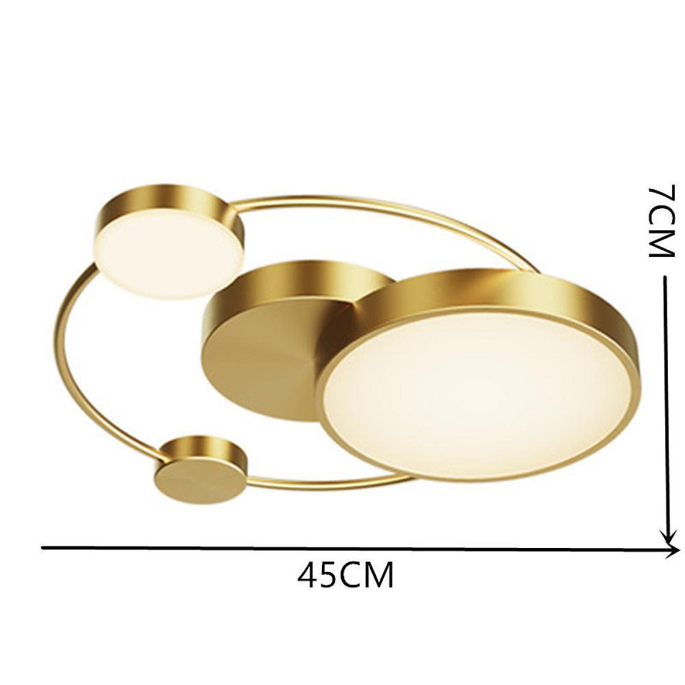 Artistic Circles Design Dimmable LED Modern Flush Mount Ceiling Light