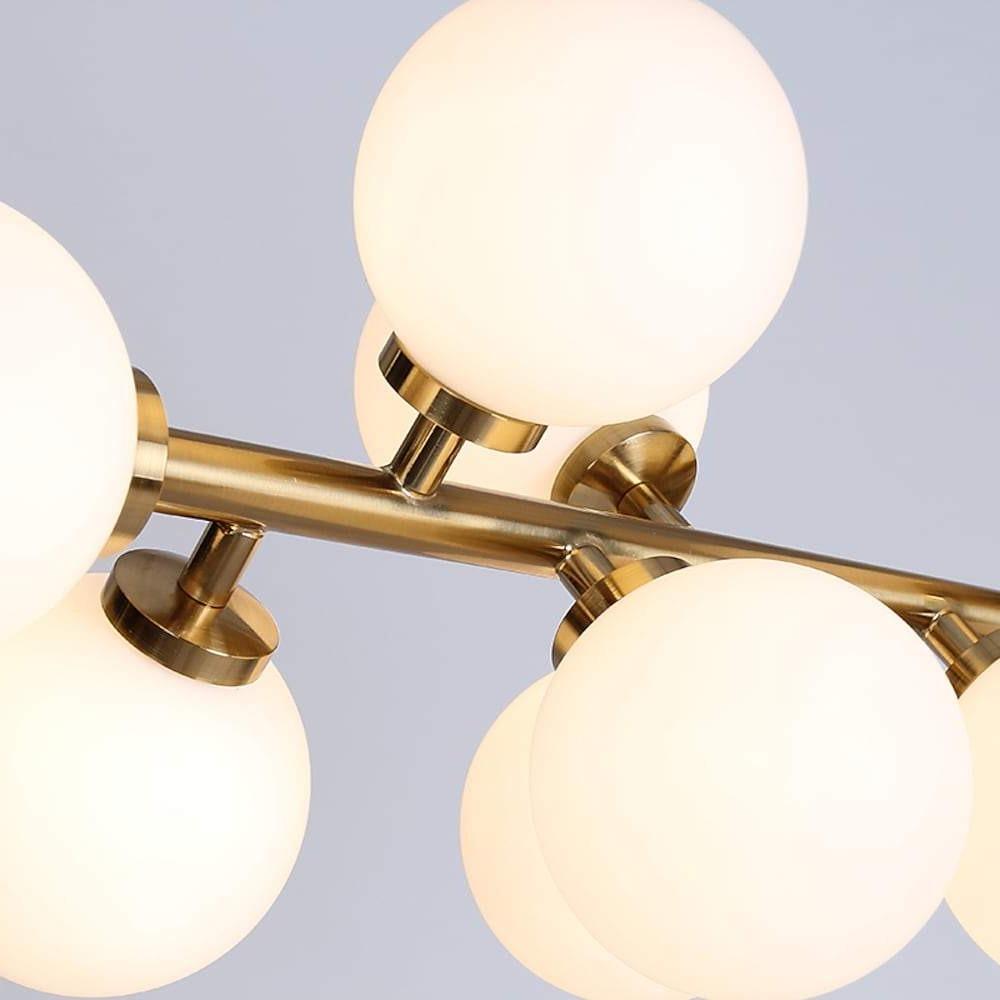 Modern Gold 16-Light Kitchen Island LED Chandelier