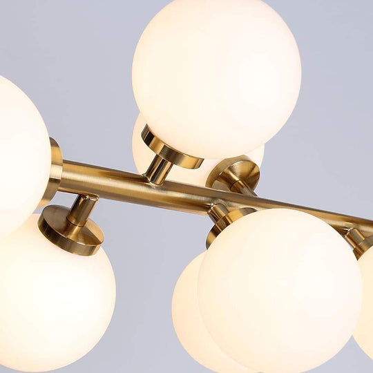 Modern Gold 16-Light Kitchen Island LED Chandelier