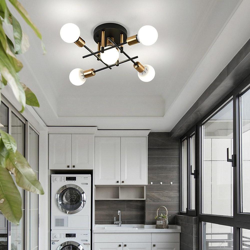 Geometric Artistic LED Country Nordic Ceiling Light Flush Mount