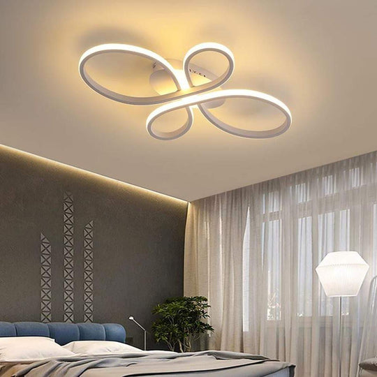 Intertwined Flower Shaped LED Modern Ceiling Light – Flush Mount
