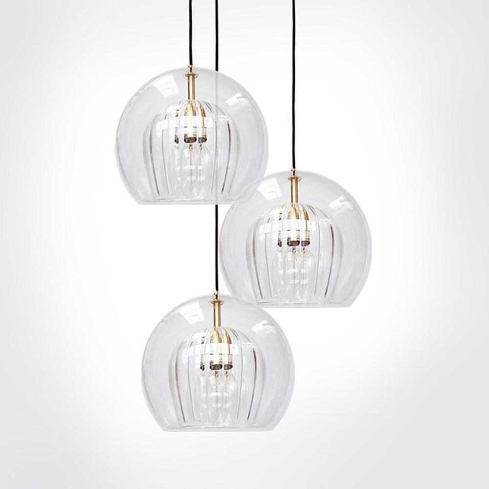 Unique Glass Globe LED Modern Pendant Light