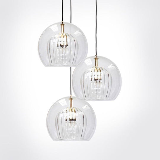 Unique Glass Globe LED Modern Pendant Light